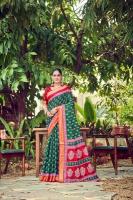 Lakhani elegant chatai border saree wholesale garments online